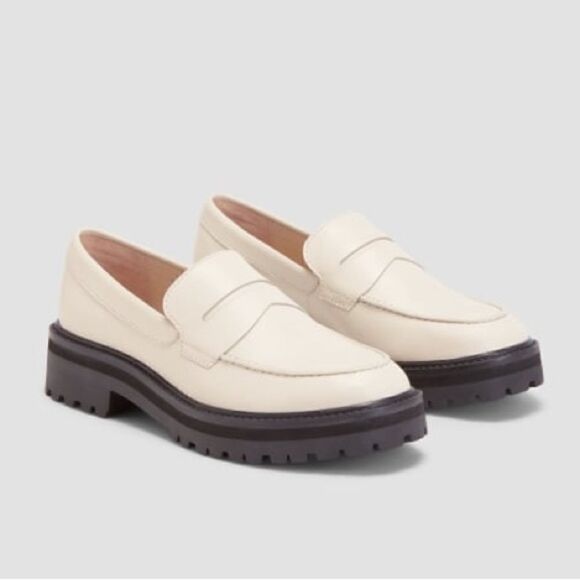 NEW Everlane The Lug Loafer in Parchment - Picture 1 of 8